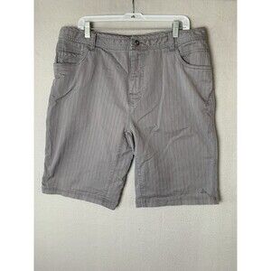 Prana Breathe Shorts Men 38 Gray Casual Outdoor Stretch Hiking